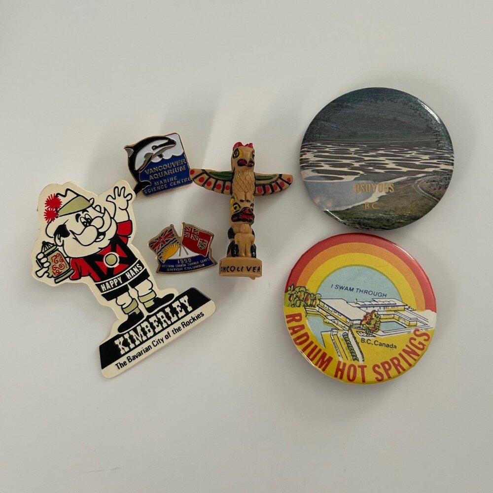Vintage Canada British Columbia Pins